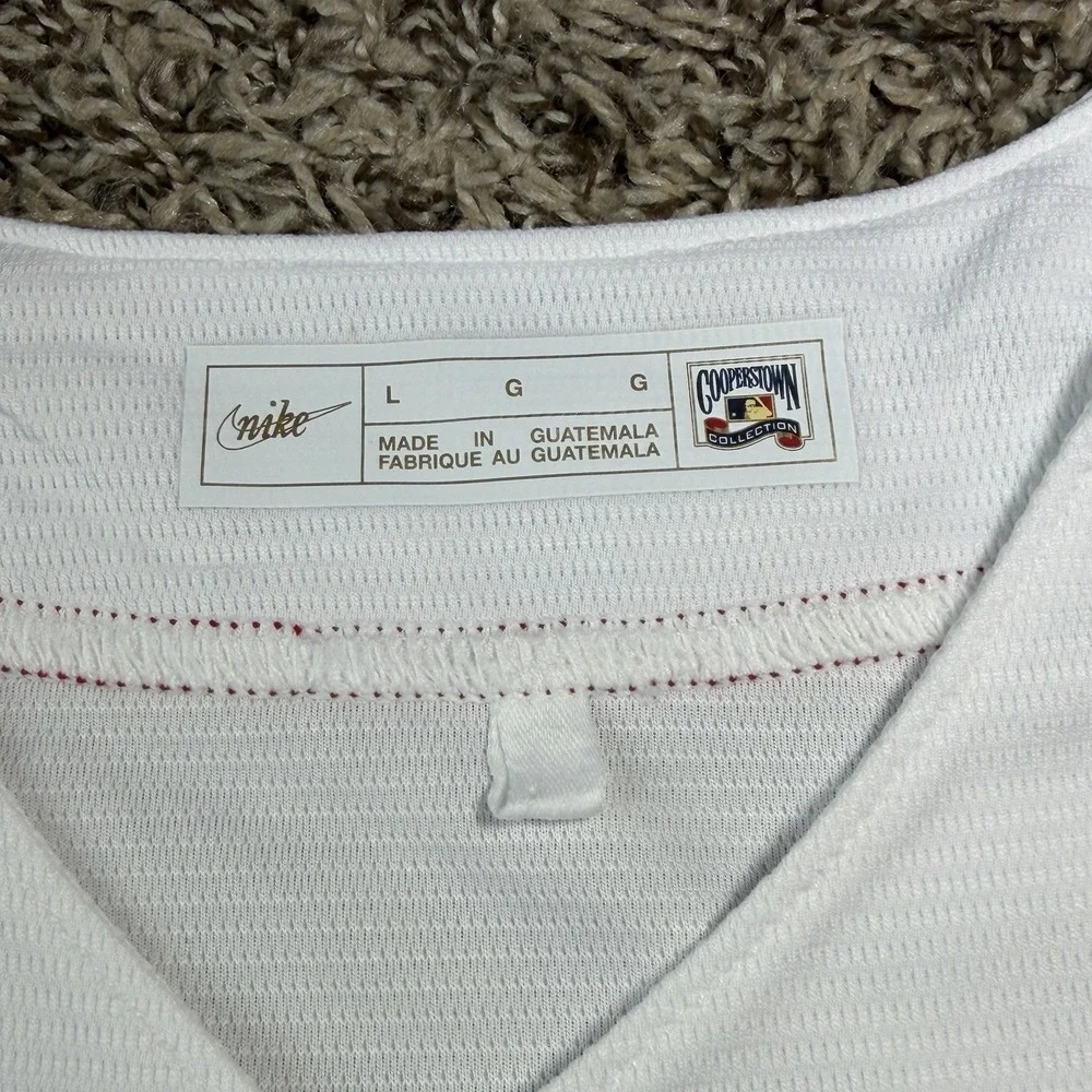 Nike St. Louis Cardinals Cooperstown Collection Jersey Mens Large White Red NEW